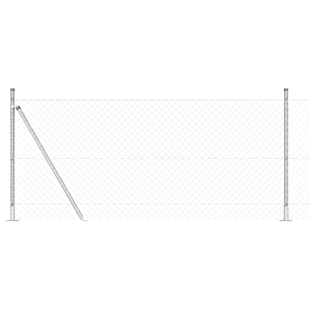 Outdoor Kettenglied-Zaun Erdfixierung 10 x 0,4 m Grün Netz