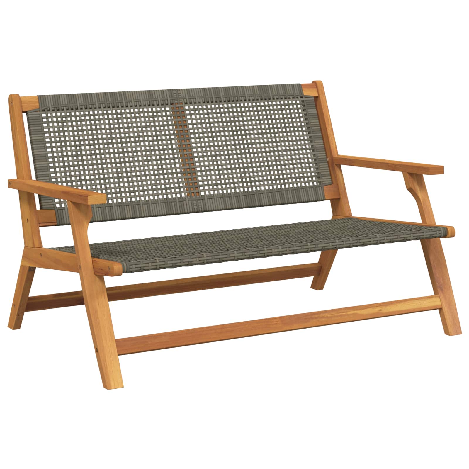 gartenmöbel Schwarz 122 x 78 x 73 cm Massivholz Akazie