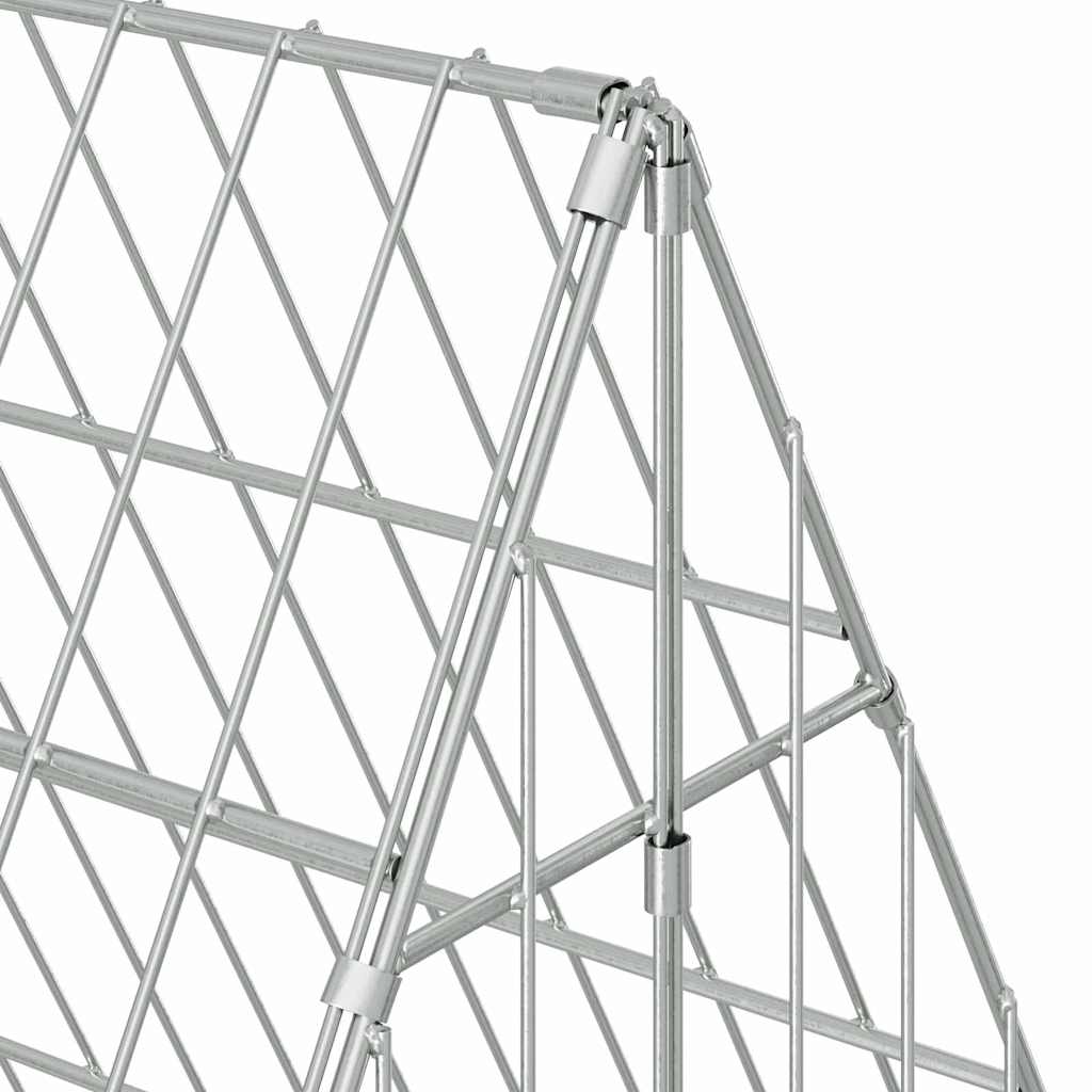 Hühnerkäfig Silber 110 x 55 x 55 cm Verzinkter Stahl
