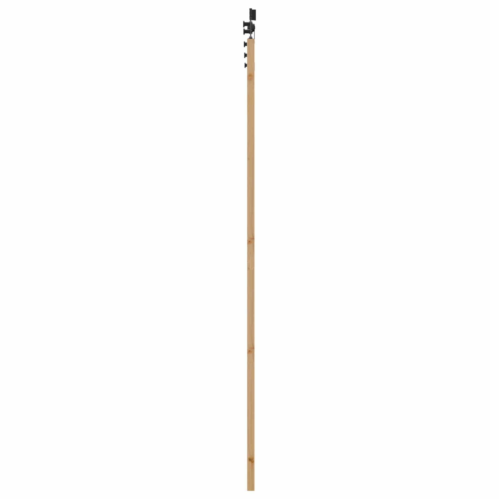 Schiebetür Natürlich und Schwarz 61 x 198,5 cm