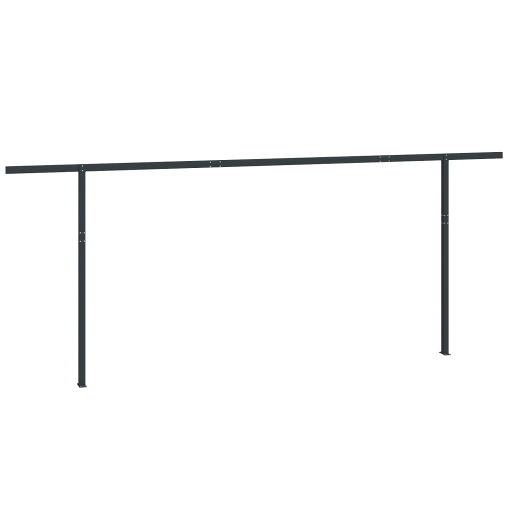 Stützen für Markisen Weiß 300x245 cm Eisen
