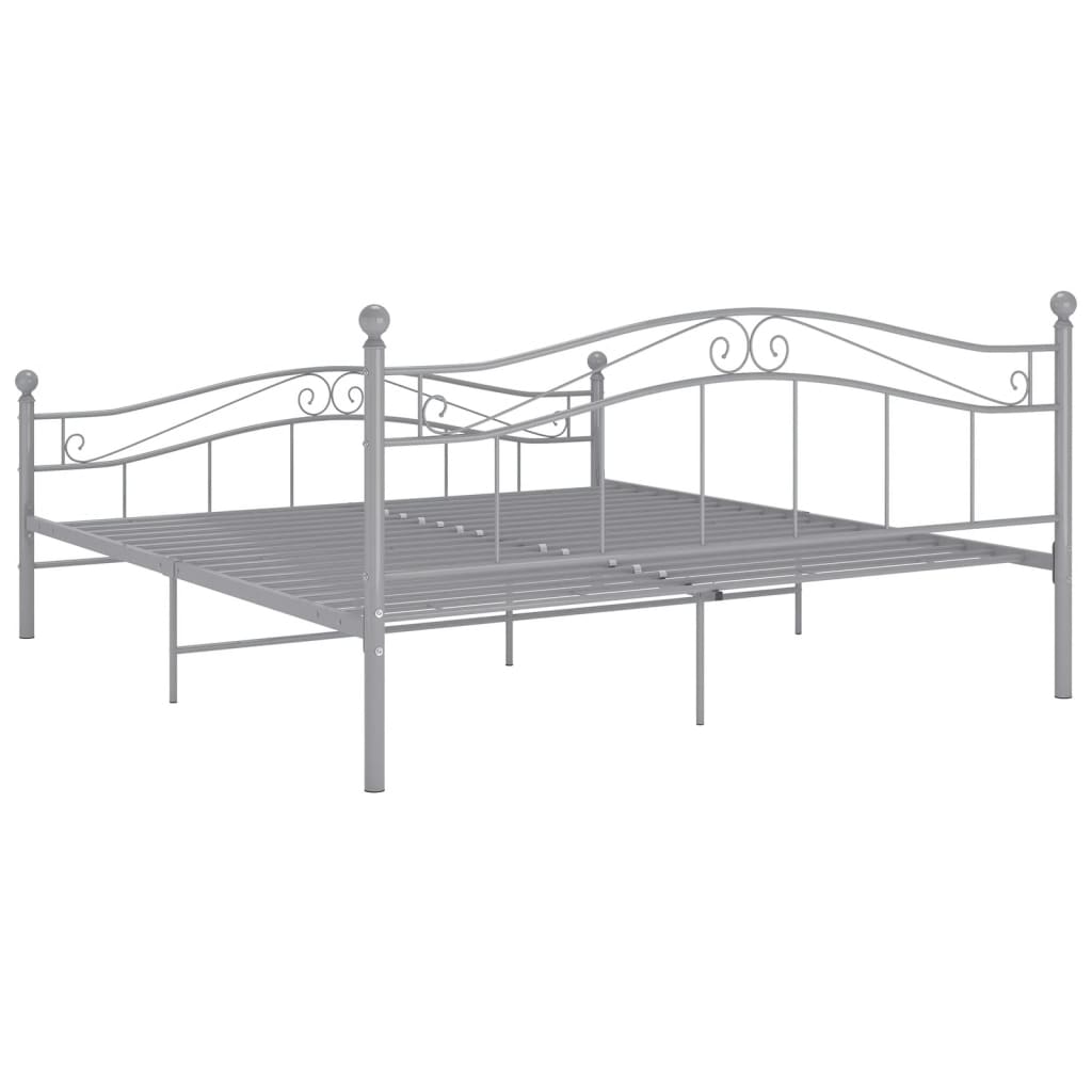 Bett Weiß Metall 120x200 cm