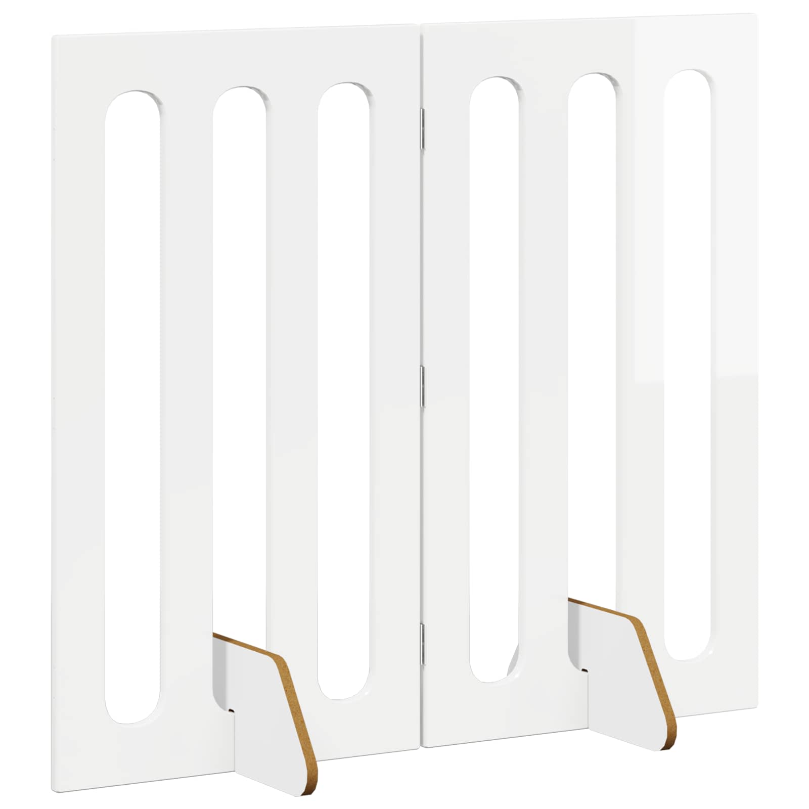 Faltbarer Haustierzaun 2 pcs Weiß 100,5 x 38 x 70 cm