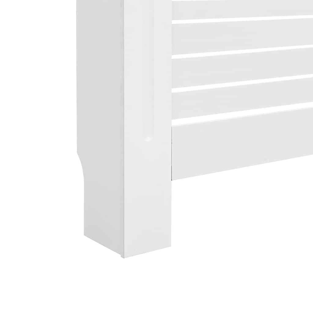 Heizkörperabdeckung Weiß 112×19×81,5 cm MDF
