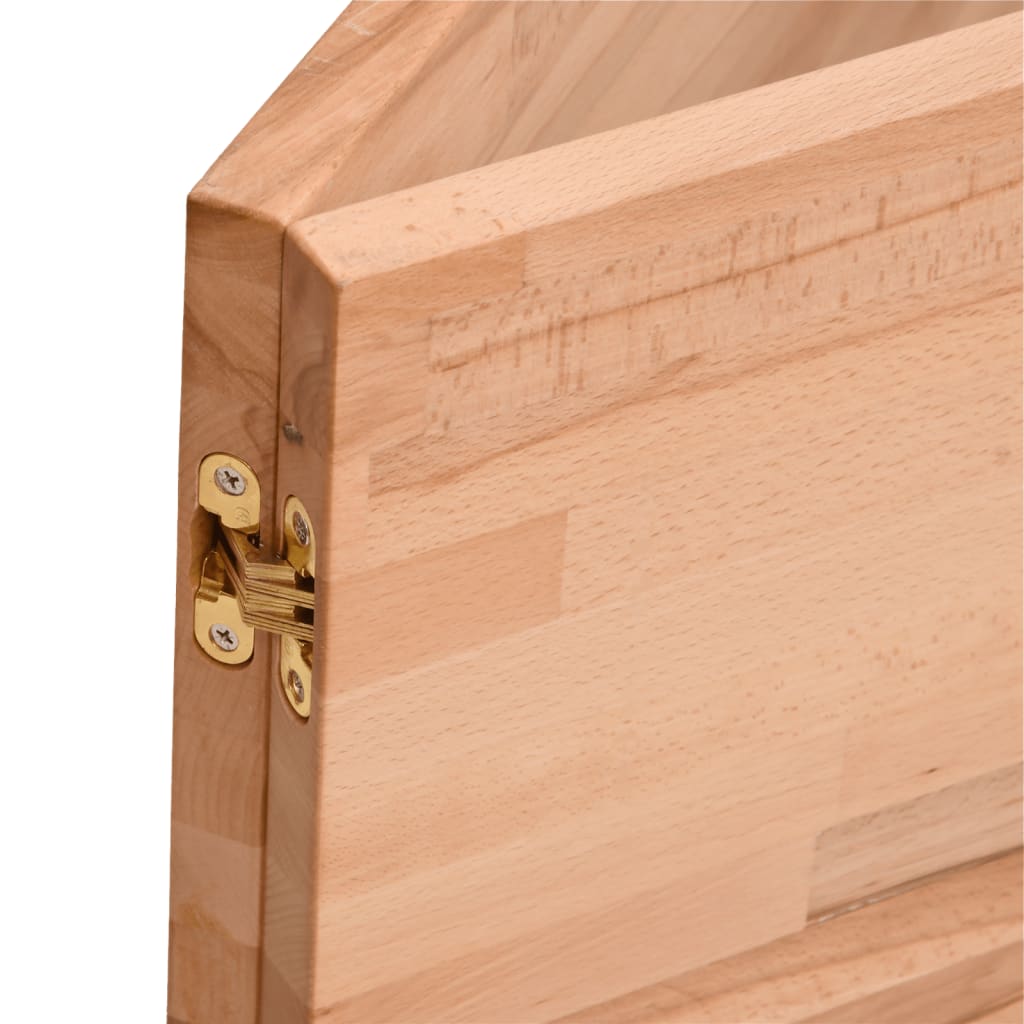 Schreibtischplatte 80x55x2,5 cm Massivholz Buche