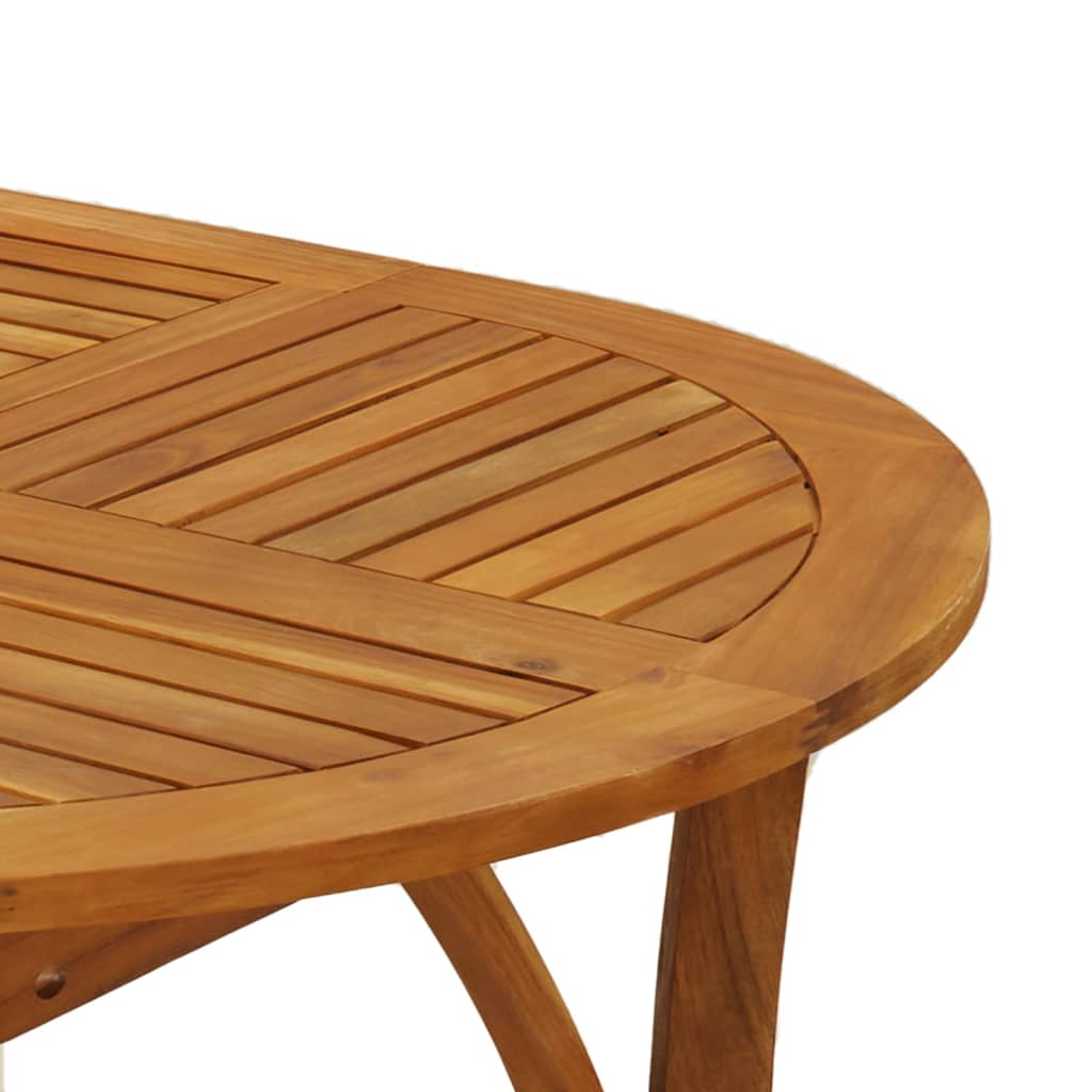 Gartentisch 85x85x75 cm Massivholz Akazie