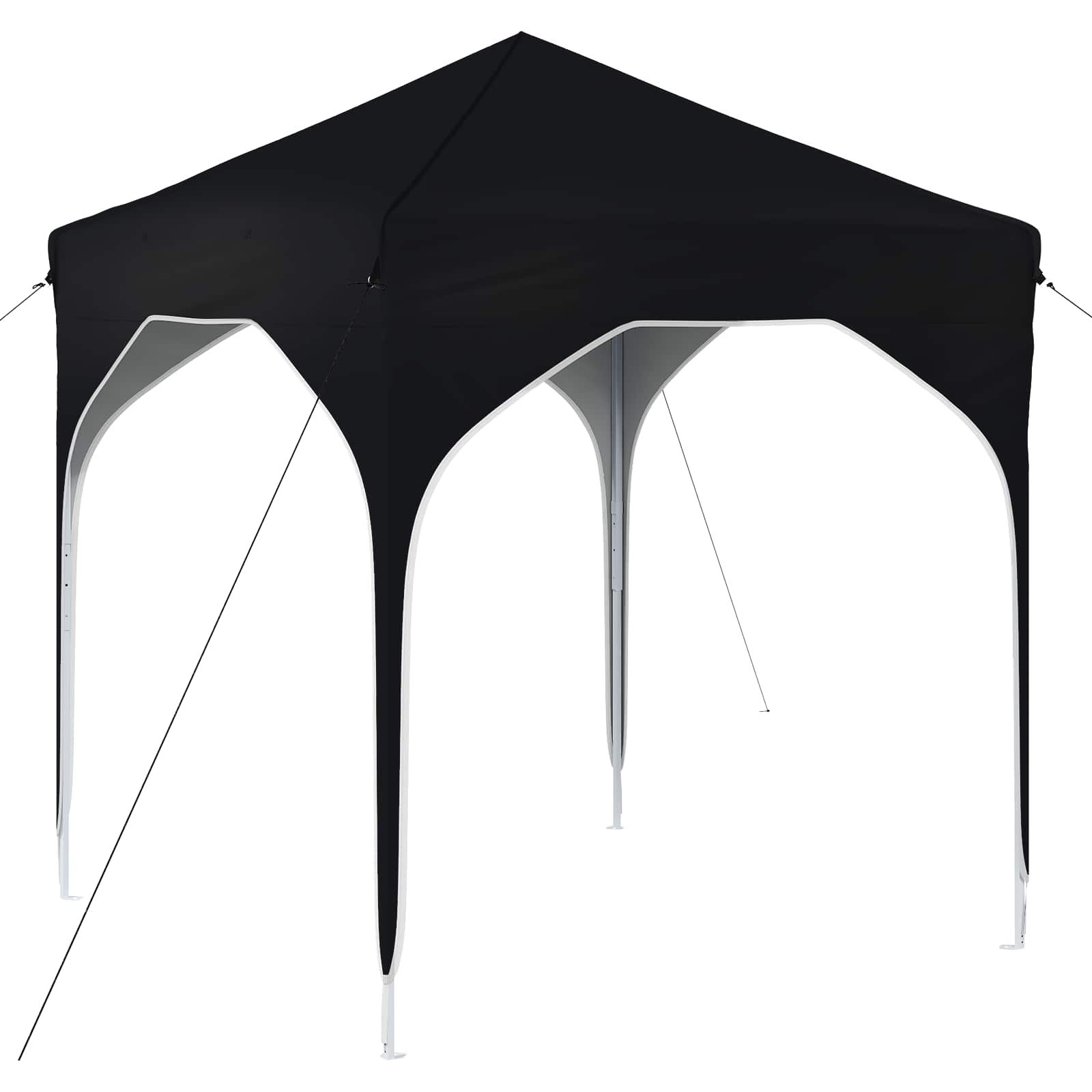 Pop-up Partyzelt 194 x 194 x 245 cm Creme