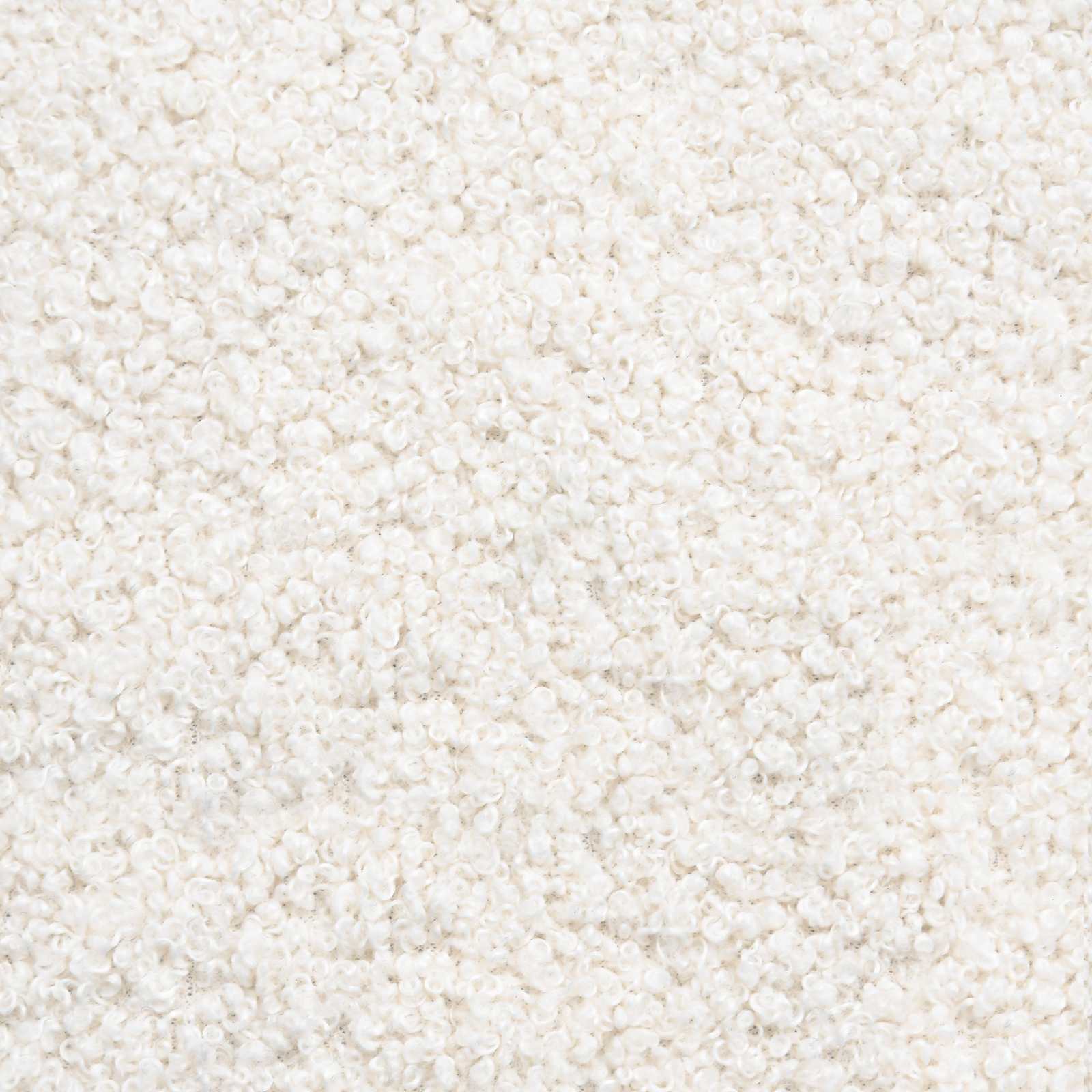 Hocker Creme 55 x 35 x 41 cm Bouclé