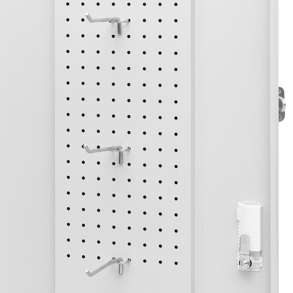 Sattelschrank Weiß 53x53x140 cm Stahl