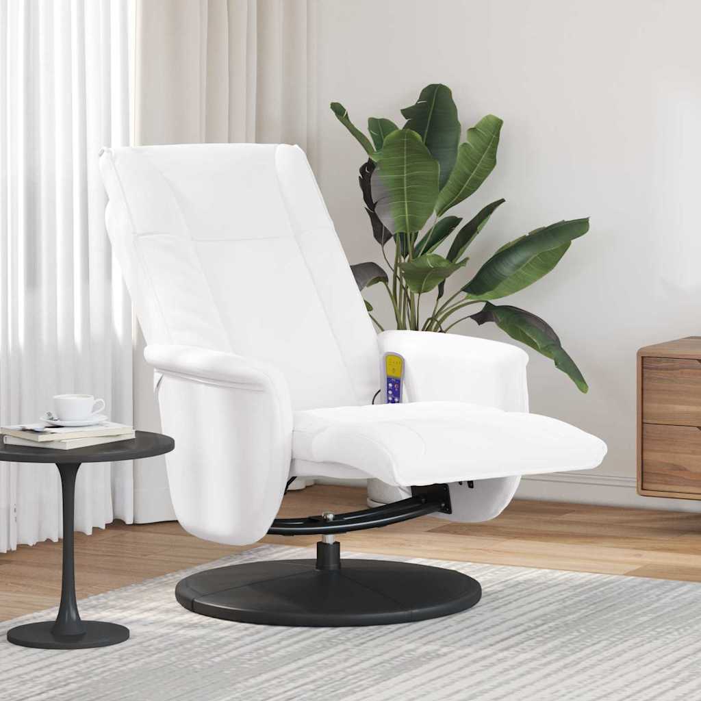 Schwenkbarer Massagesessel Schwarz 71 x 90 x 105 cm Kunstleder