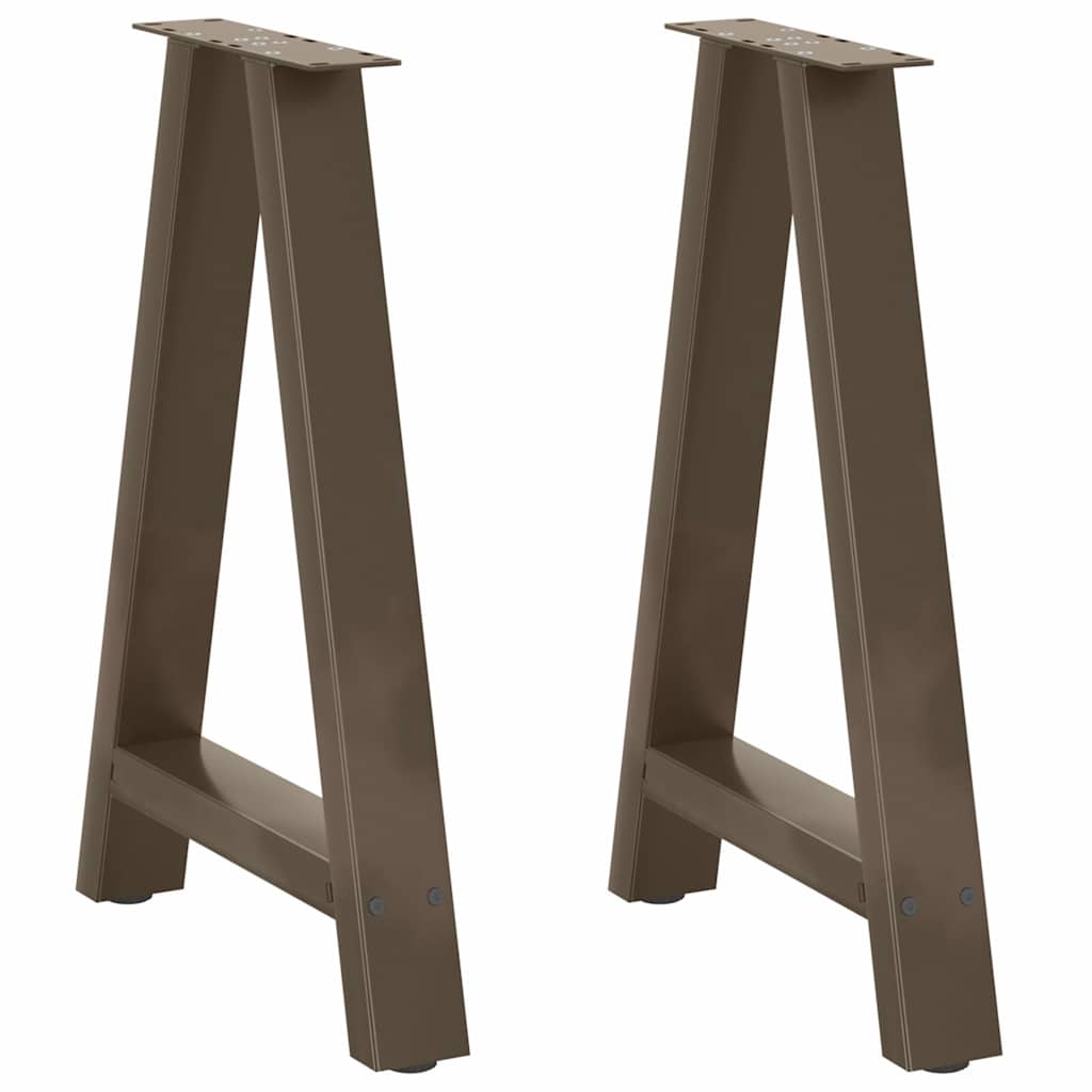 Couchtischbeine A-Form 2 Stk. 30x(30-31) cm Stahl