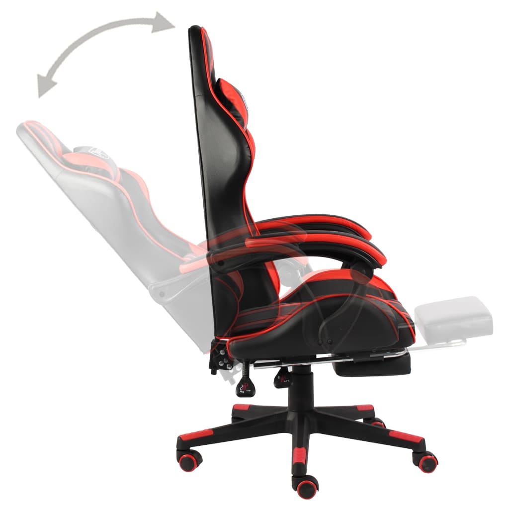 Gaming-Stuhl Schwarz und Blau Kunstleder