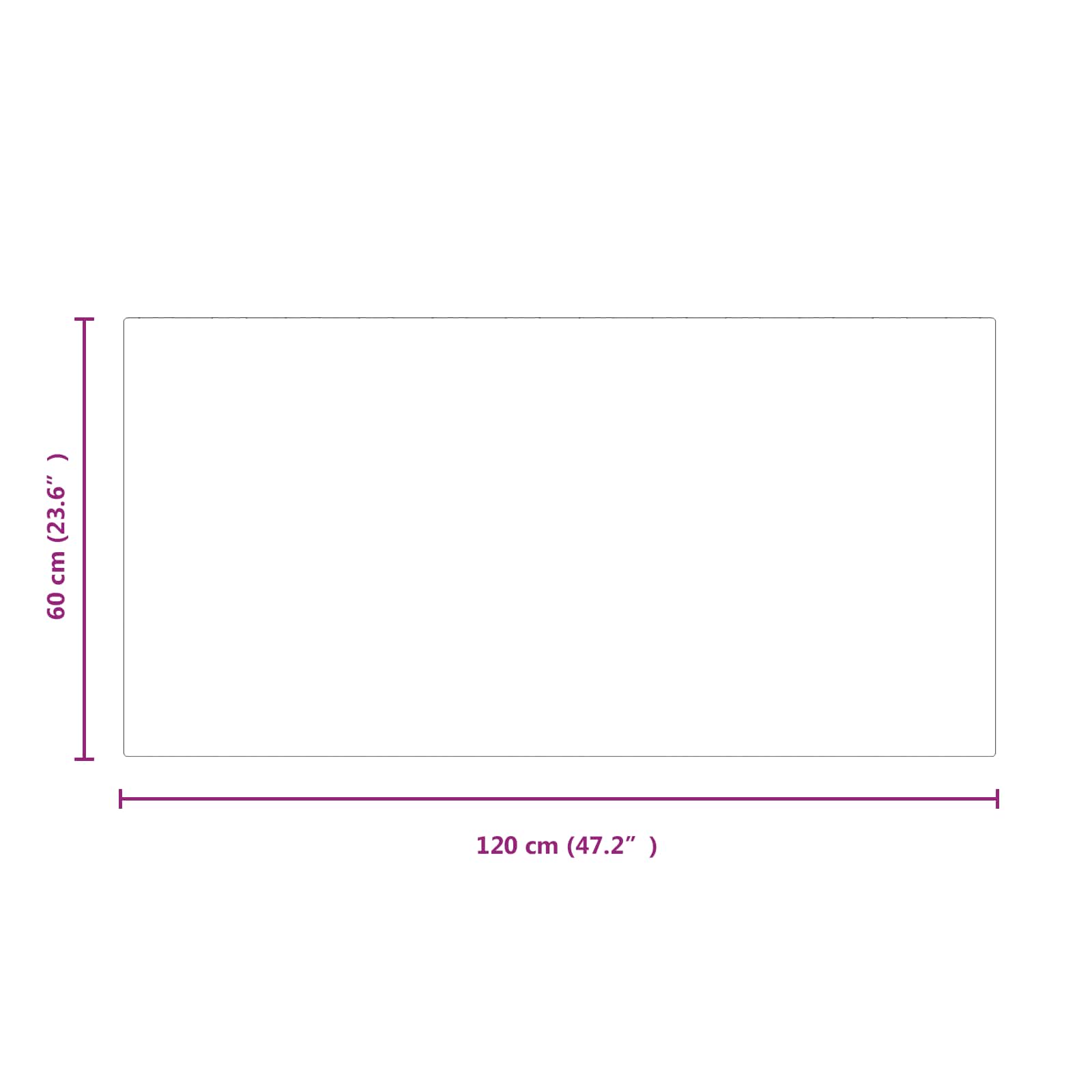 Feuerstelle Glasplatte Transparent 80 x 50 cm Glas