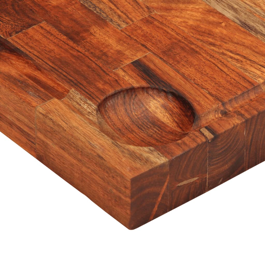 Schneidebrett 42x30x4 cm Massivholz Akazie