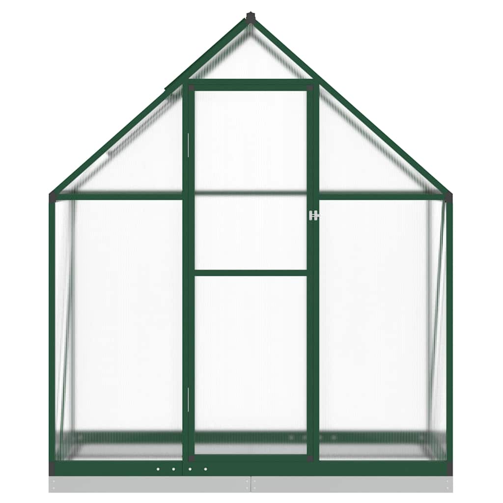 Gewächshaus mit Fundamentrahmen Silbern 169x114x202 cm Alu