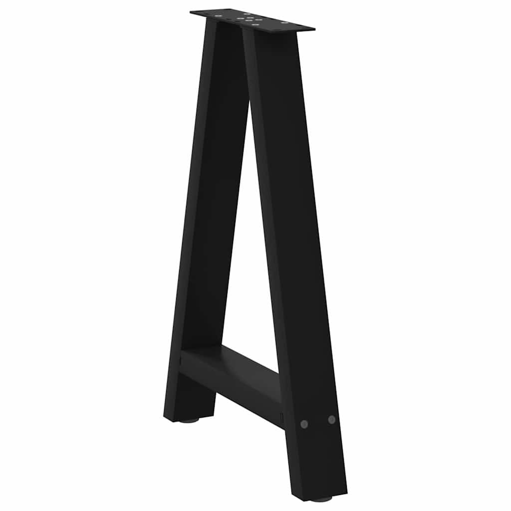Couchtischbeine A-Form 2 Stk. 30x(30-31) cm Stahl