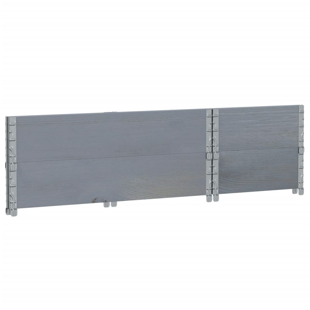 Pflanzkasten Grau 150x100 cm Massivholz Kiefer