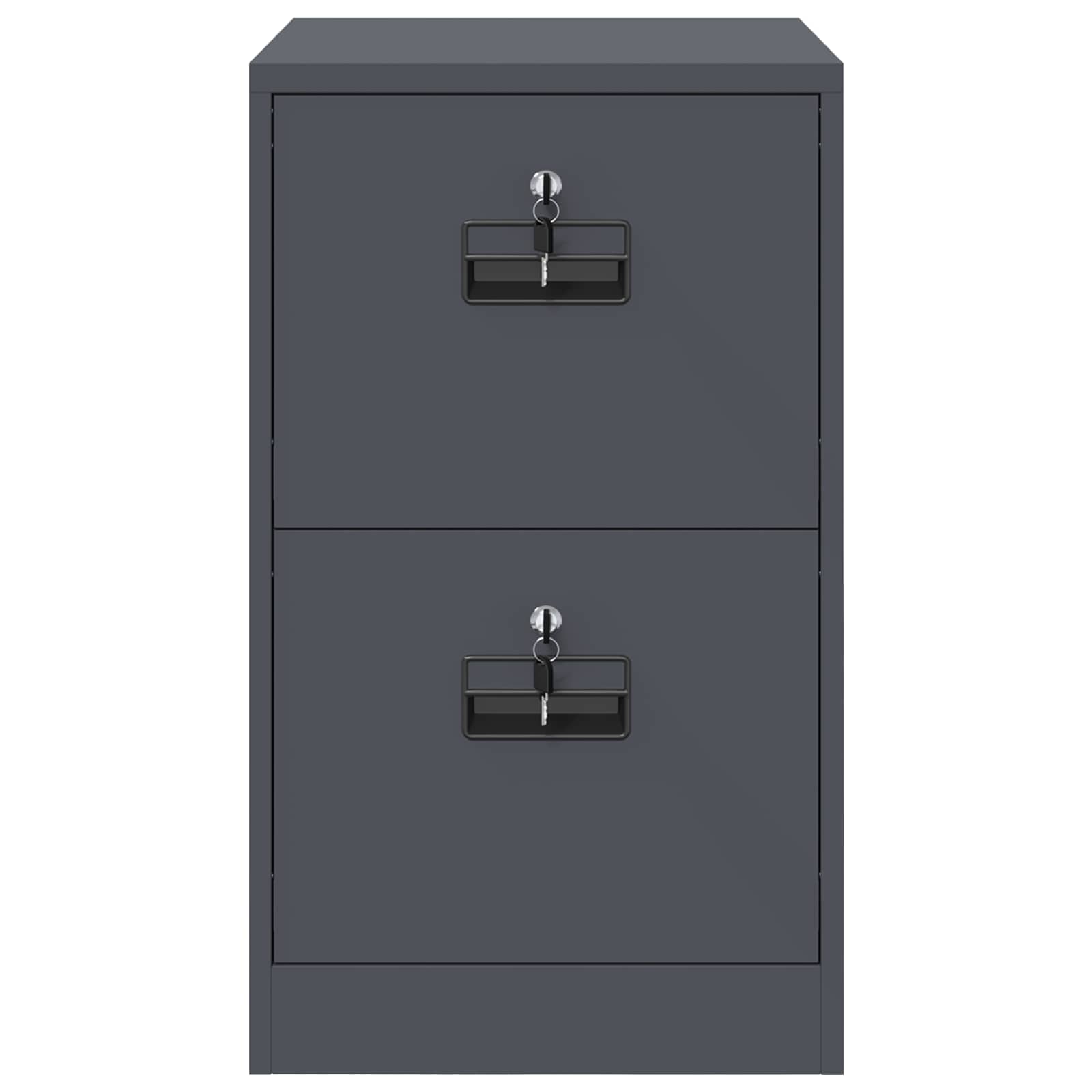 Aktenschrank 2 pcs Schwarz 44 x 50 x 139 cm Kaltgewalzter Stahl