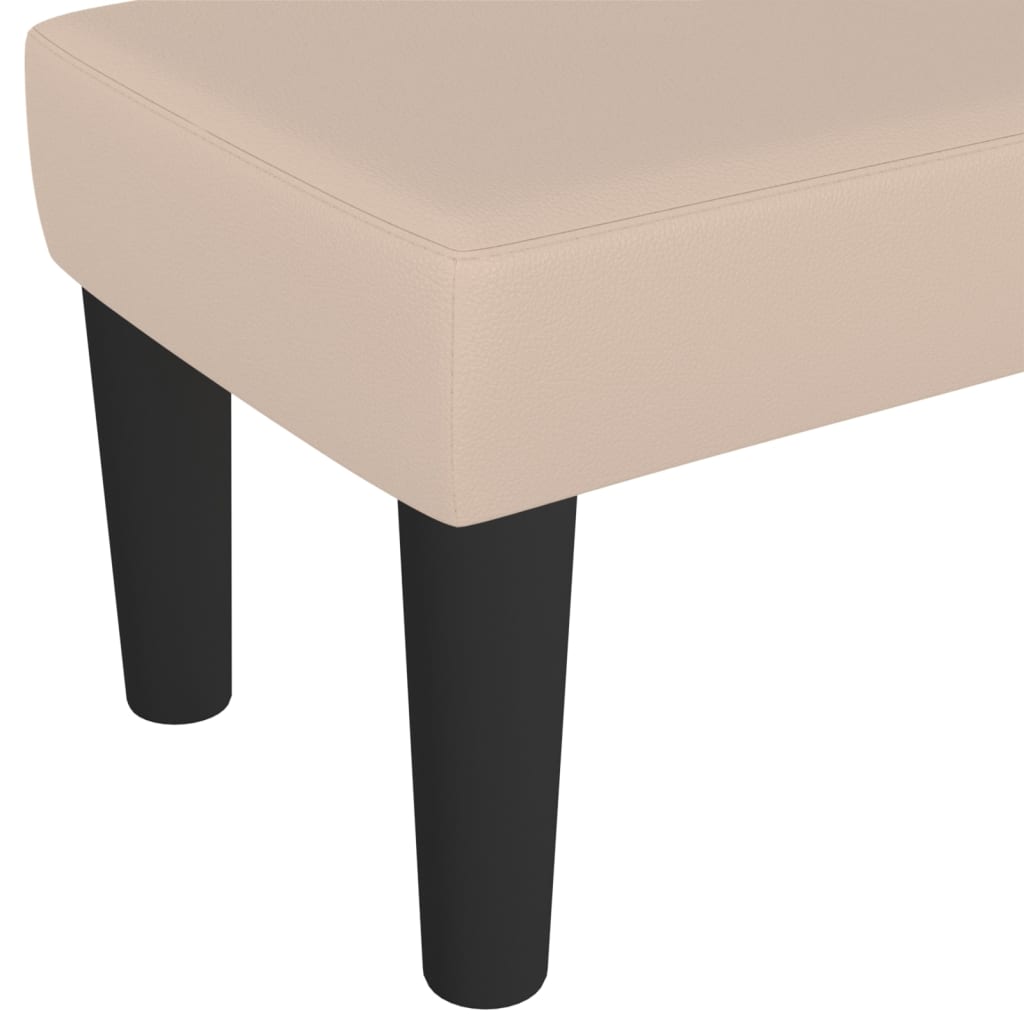 Sitzbank Grau 70x30x30 cm Kunstleder