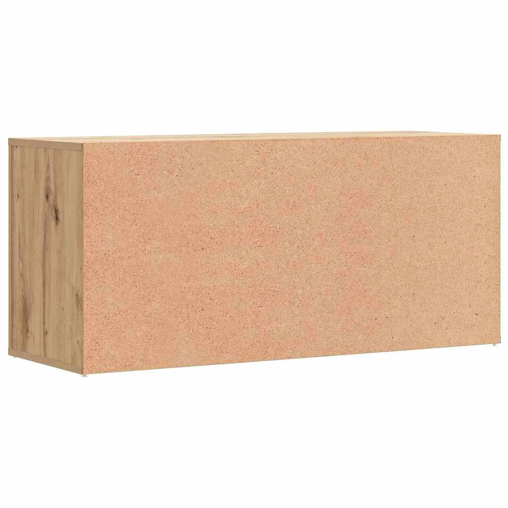 Schuhregal Weiß 100x35x45 cm Holzwerkstoff