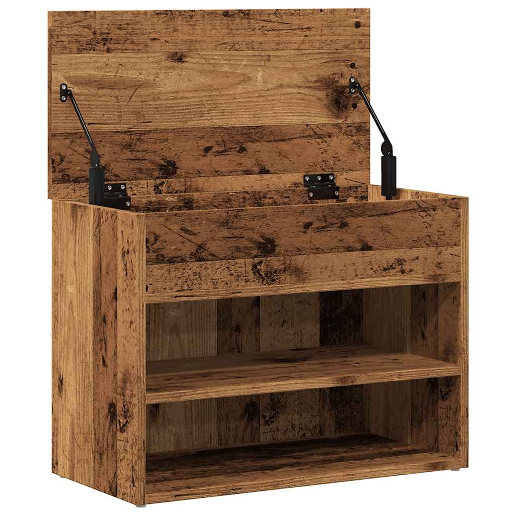 Schuhbank Weiß 60x30x45 cm Holzwerkstoff