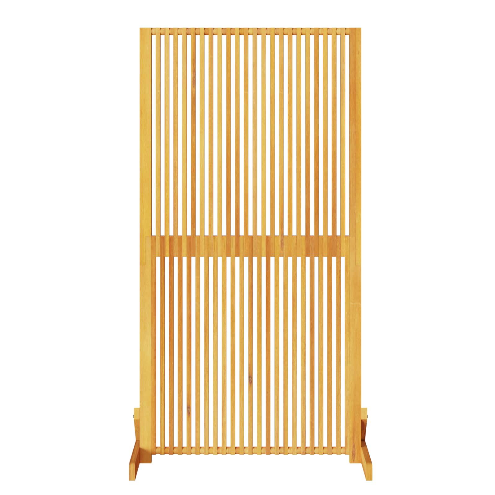 Sichtschutz Braun 79,5 x 50 x 110 cm Massivholz Akazie