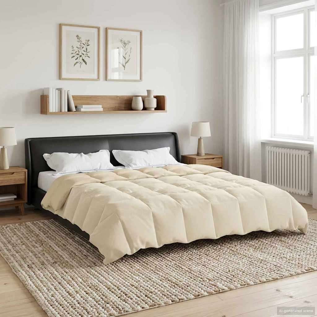 Ganzjahresbettdecke Anthrazit 135 x 200 cm Mikrofaser