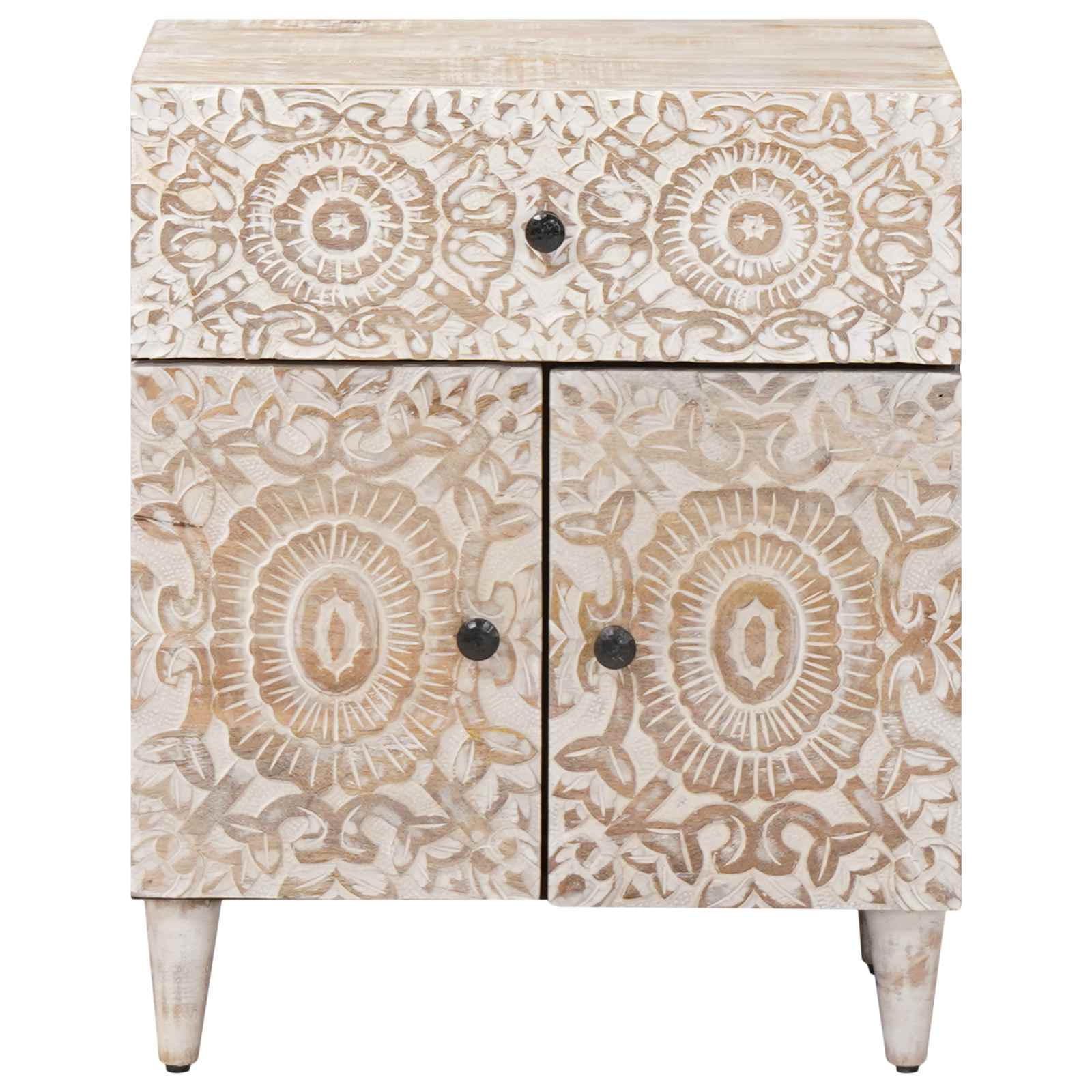 Bettkasten Braun 50 x 33 x 60 cm Massivholz Mango