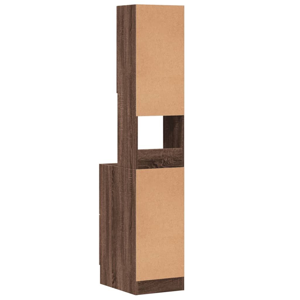 Küchenschrank Weiß 60x50x180 cm Holzwerkstoff