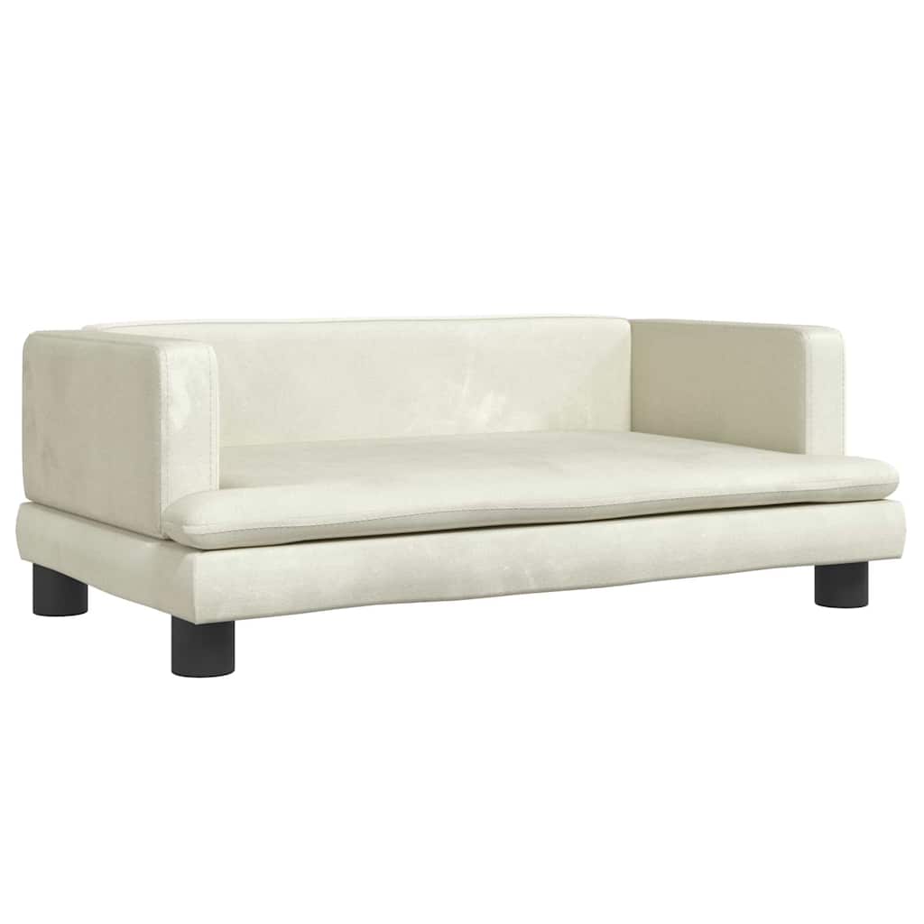 Hundebett Blau 80x45x30 cm Samt