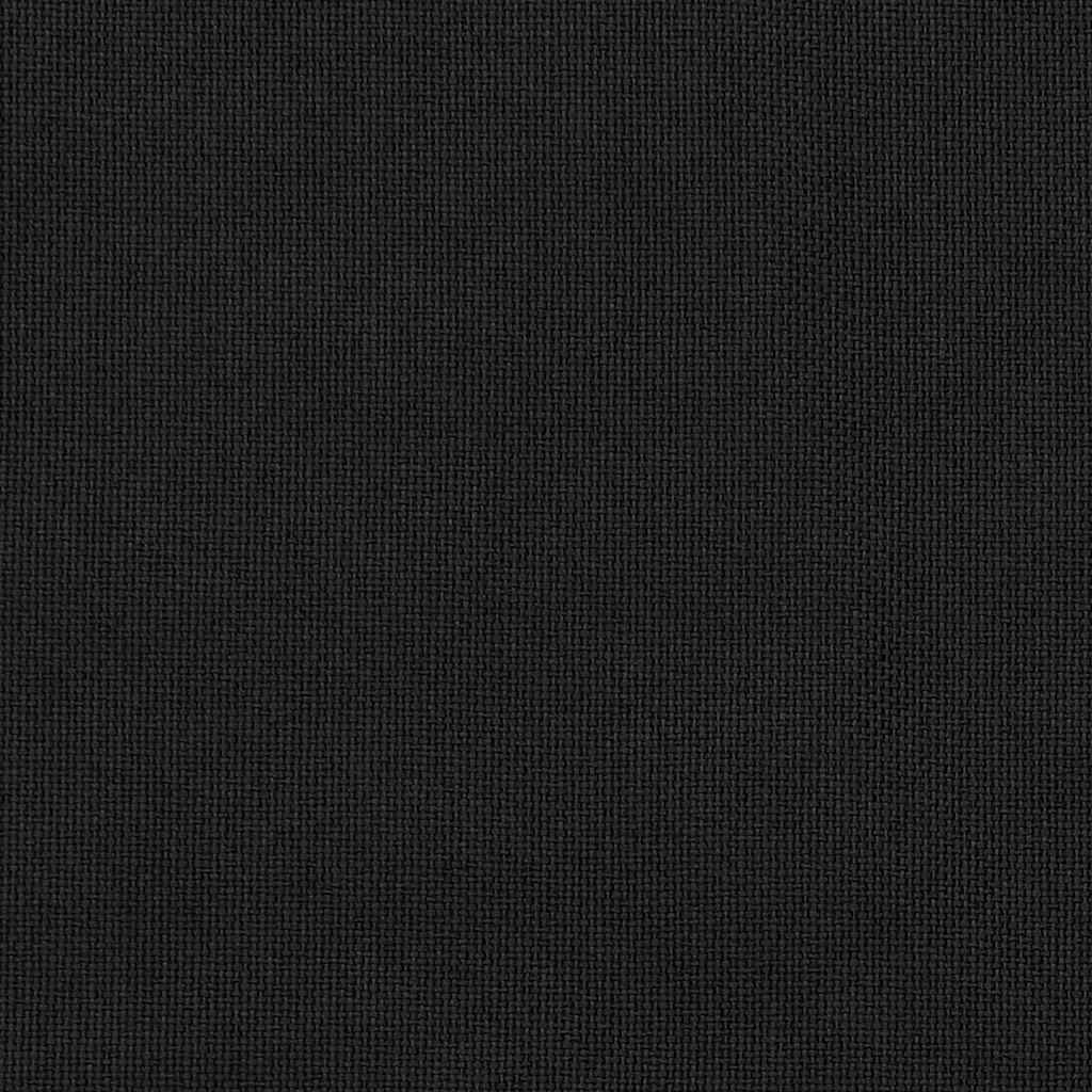 Verdunkelungsvorhänge Haken Leinenoptik 2Stk. Schwarz 140x175cm