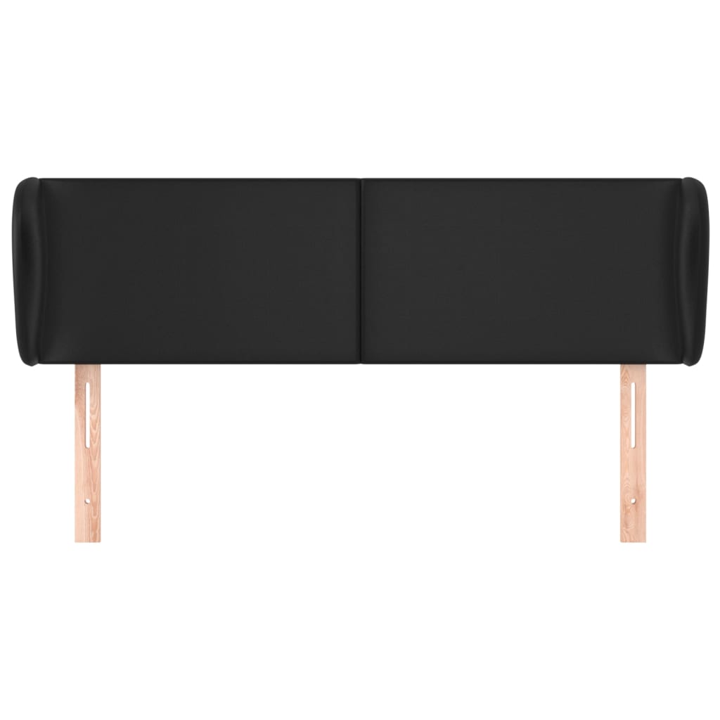 Kopfteil mit Ohren Creme 83x23x78/88 cm Kunstleder