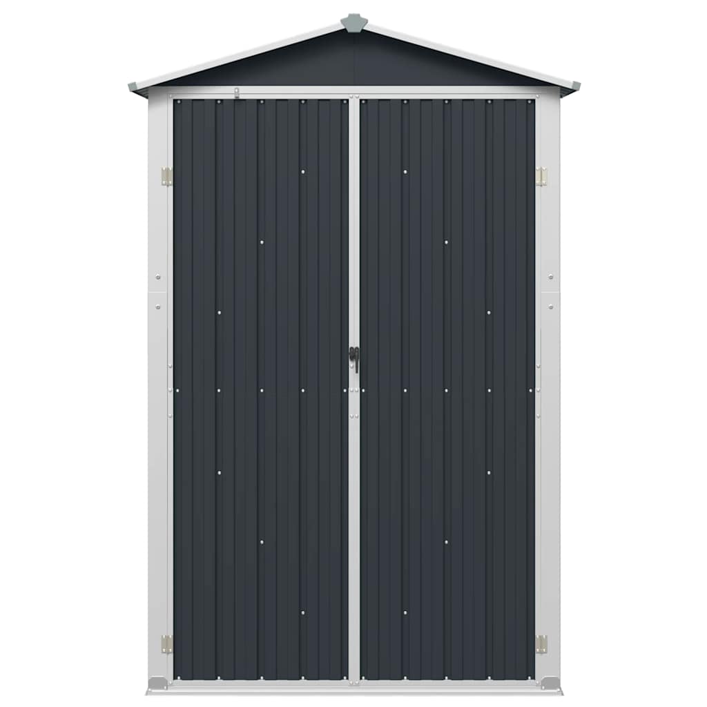 Gerätehaus Grün 116x45x175 cm Verzinkter Stahl