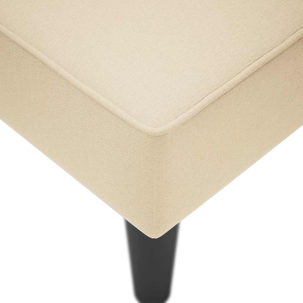 Chaiselongue mit Rechter Armlehne Hellgrau Stoff