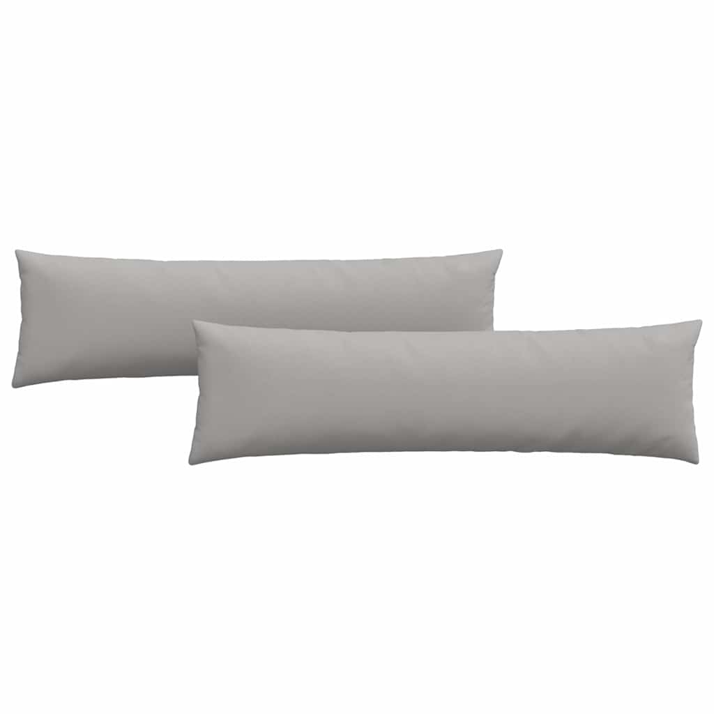Sofakissen 2 pcs Hellgrau 50 x 30 cm Stoff