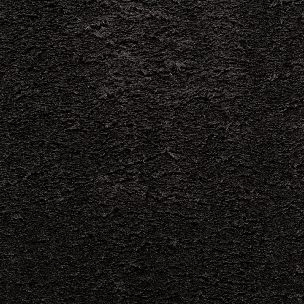 Teppich HUARTE Kurzflor Weich und Waschbar Anthrazit 60x110 cm