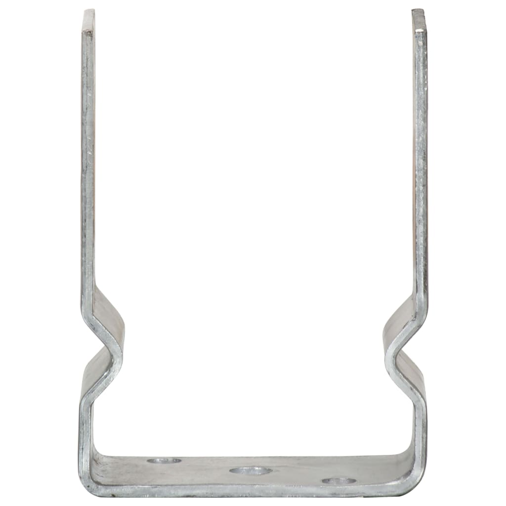Pfostenträger 6 Stk. Silbern 9×6×15 cm Verzinkter Stahl