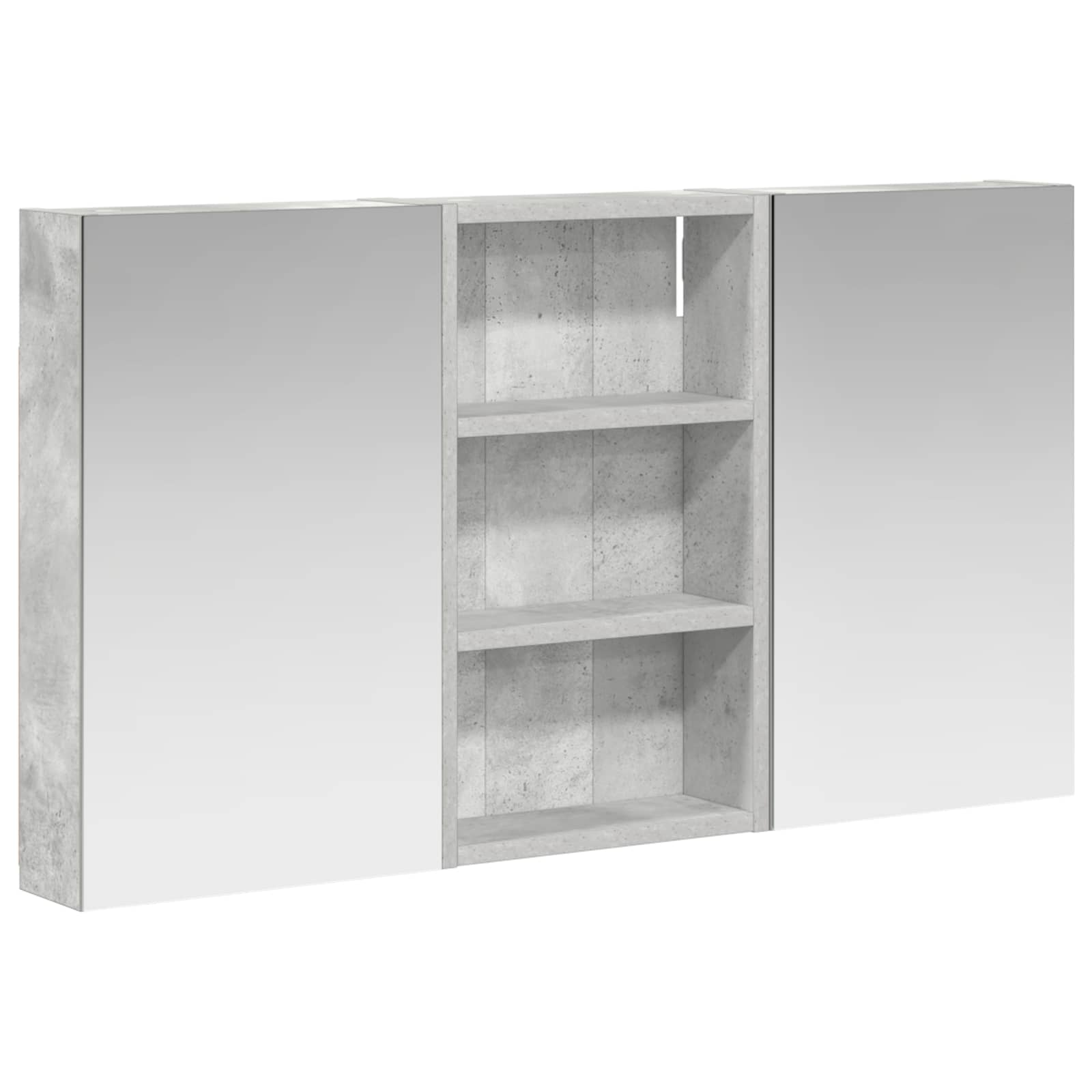 Badezimmerschrank-Set 3 pcs 80 x 10,5 x 50 cm Holzwerkstoff