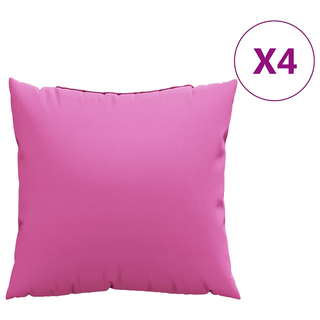 Zierkissen 4 Stk. Creme 60x60 cm Stoff