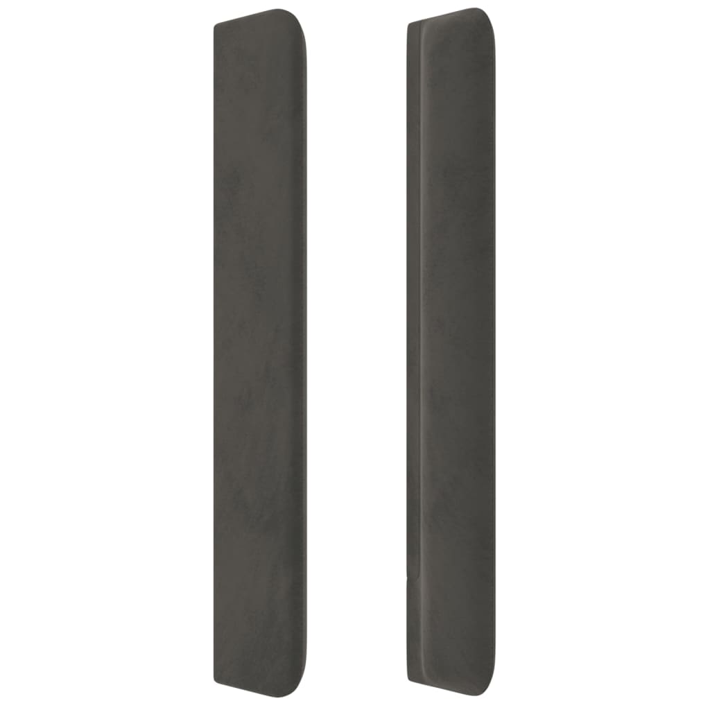 Kopfteil mit Ohren Dunkelblau 93x16x78/88 cm Samt
