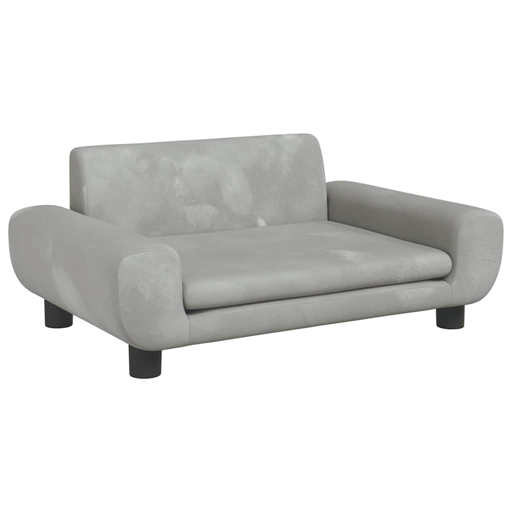Hundebett Blau 100x54x33 cm Samt