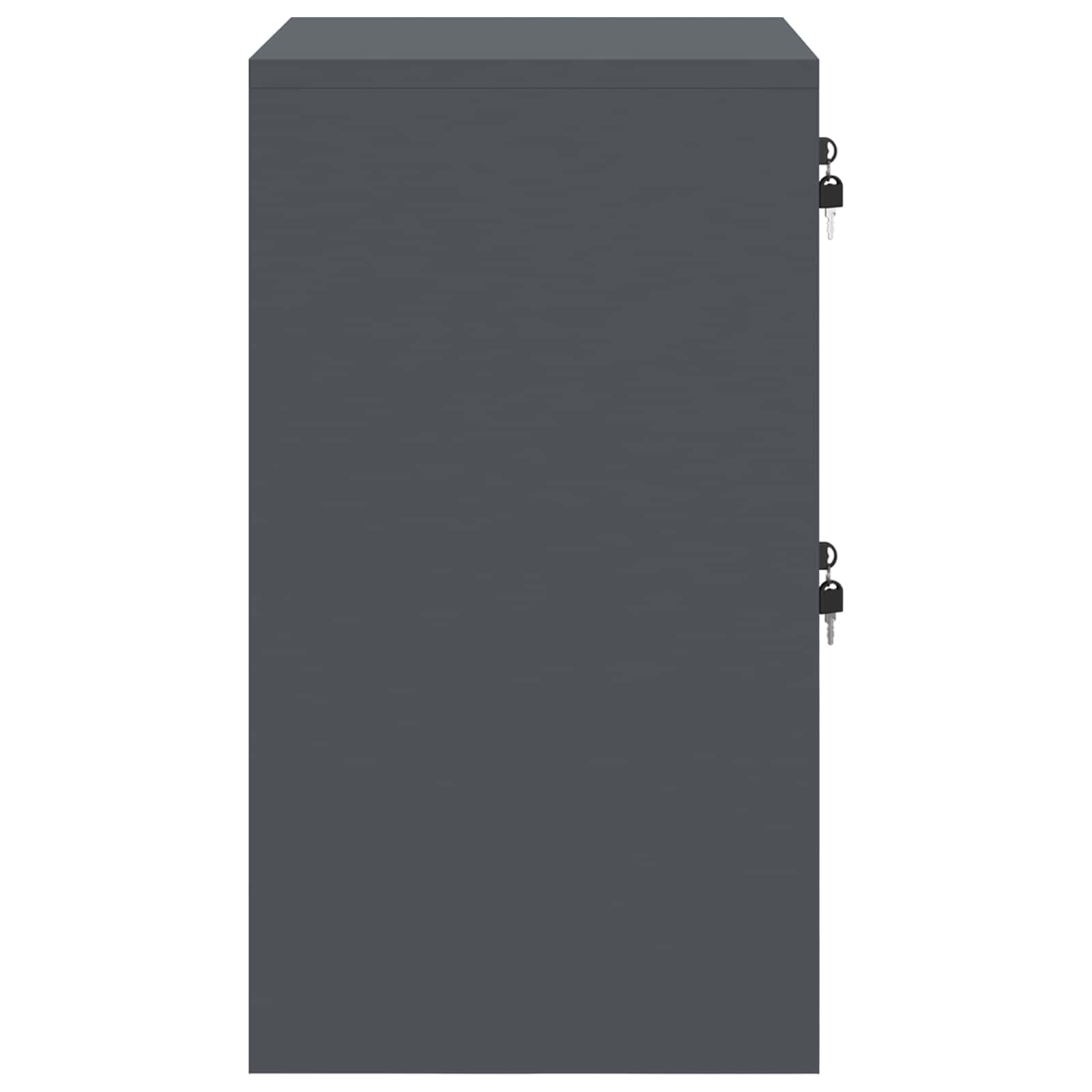 Aktenschrank 2 pcs Schwarz 44 x 50 x 139 cm Kaltgewalzter Stahl
