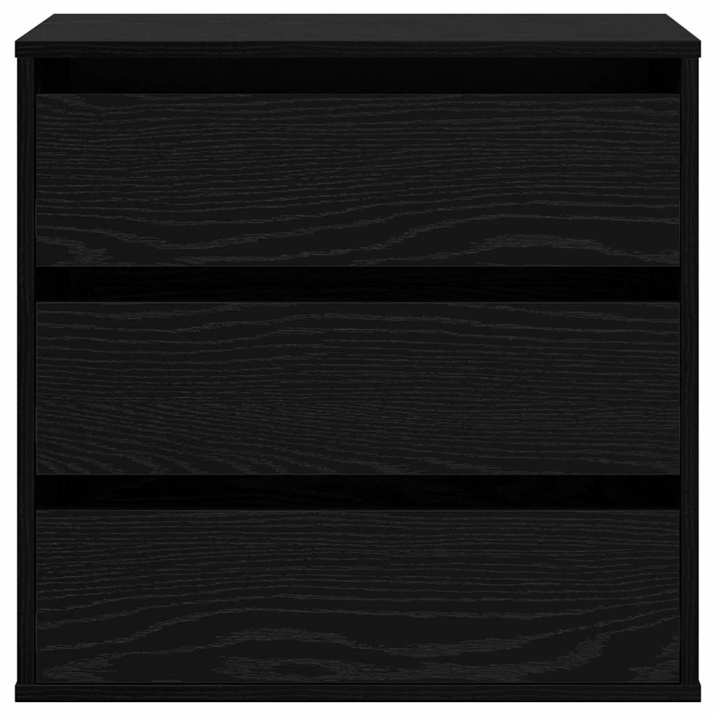 Schubladenschrank Schwarz Eichen-Optik 41 x 40 x 58 cm