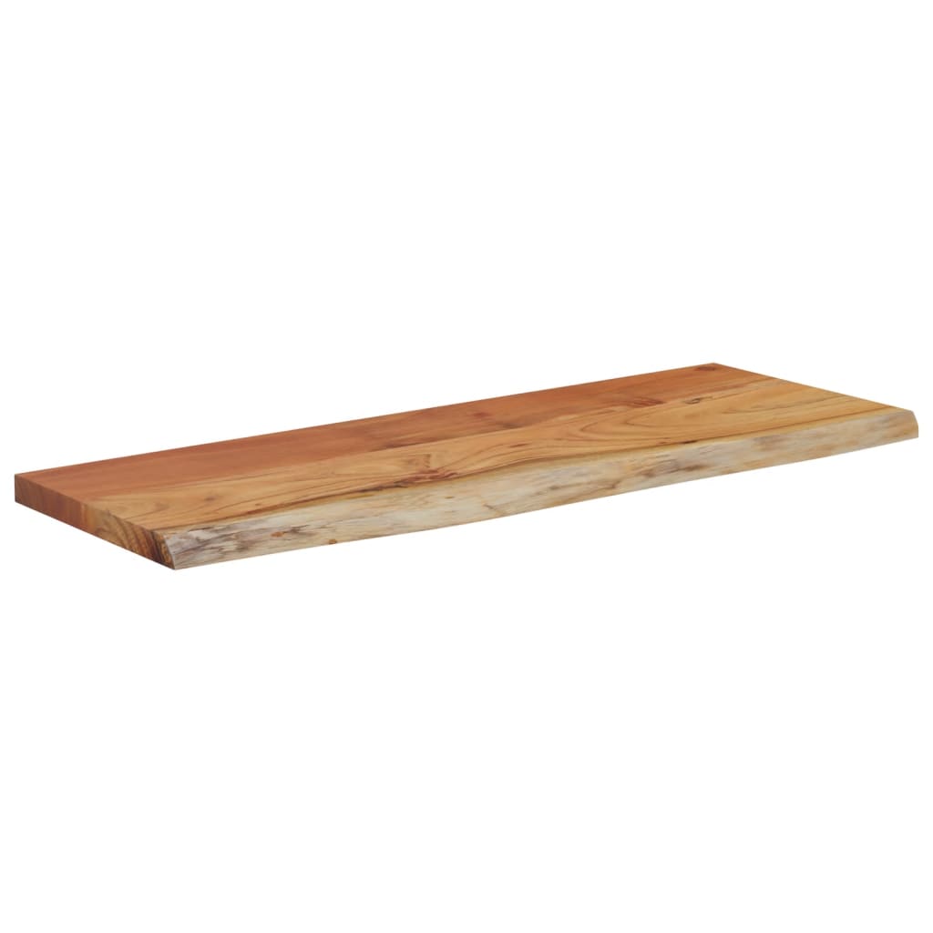 Wandregal 40x20x2,5 cm Rechteckig Massivholz Akazie Baumkante