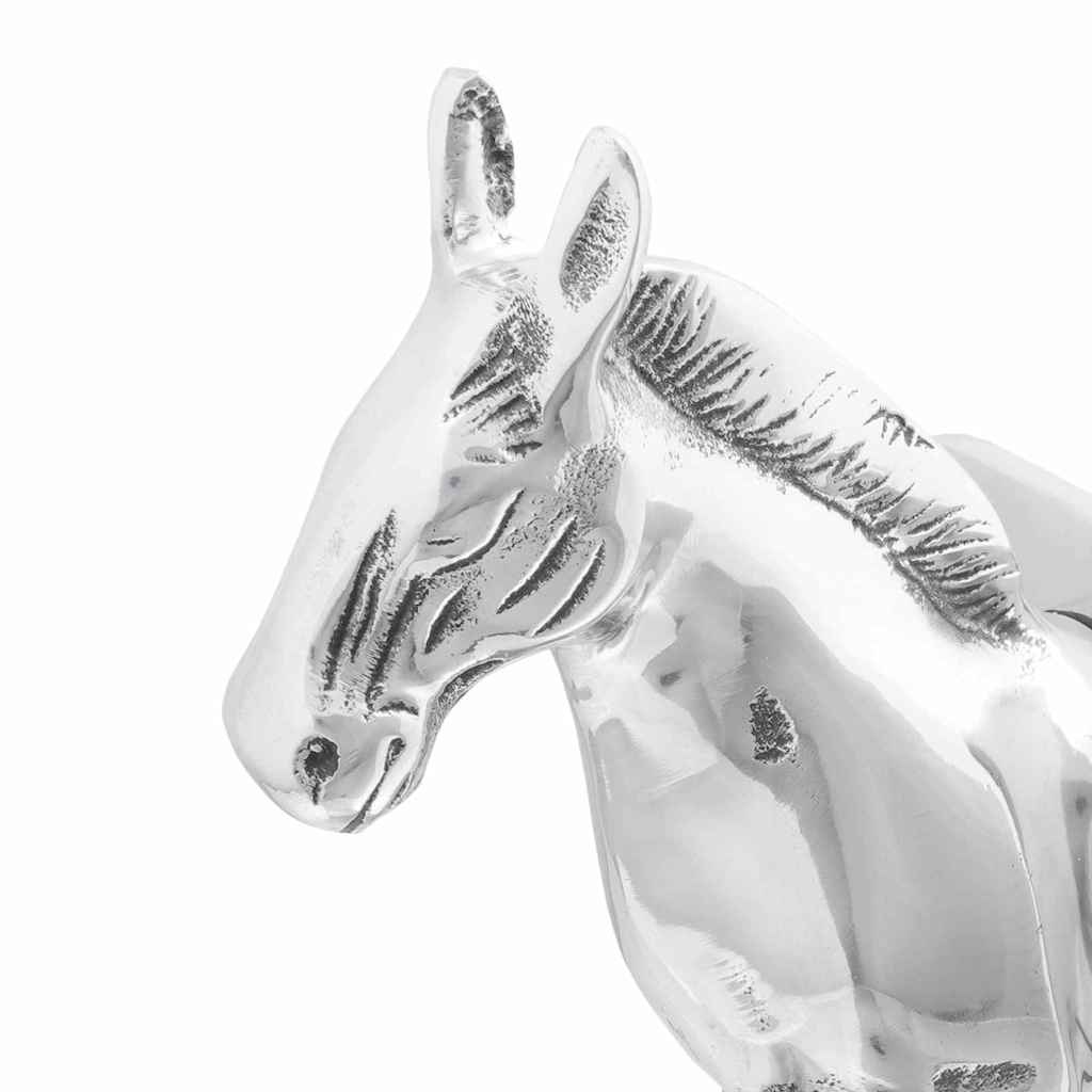 Buchstützen 2 pcs Silber 12 x 9 x 19 cm Aluminium
