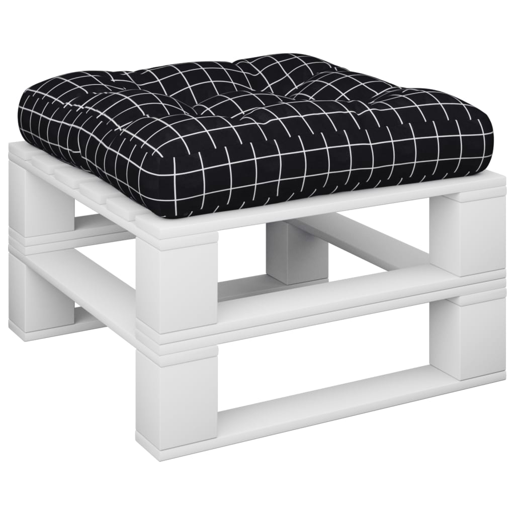Palettenkissen Anthrazit 50x50x12 cm Stoff