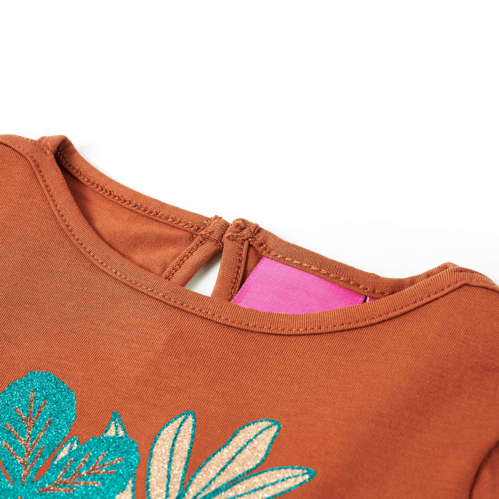 Kinder-Langarmshirt Ocker 140