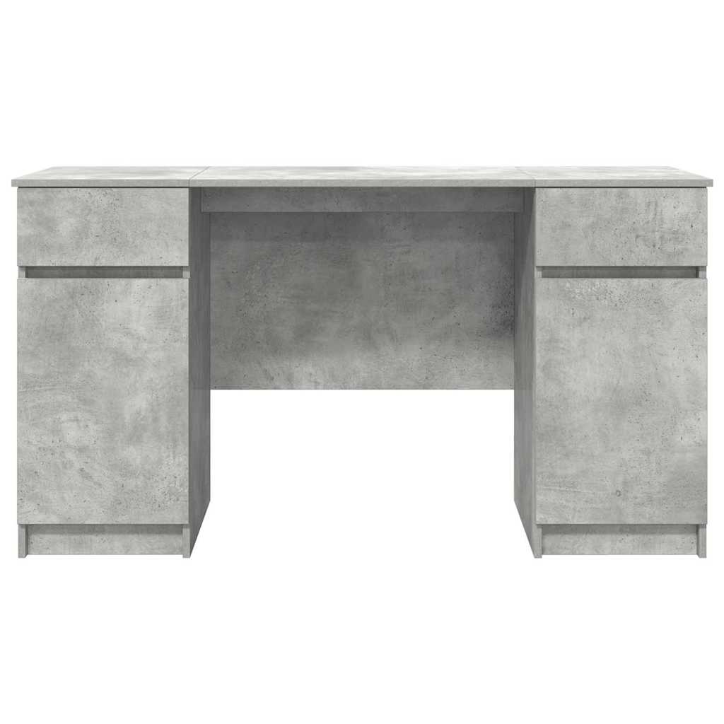 Schreibtisch mit Schubladen Weiß 140 x 49 x 76 cm Holzwerkstoff
