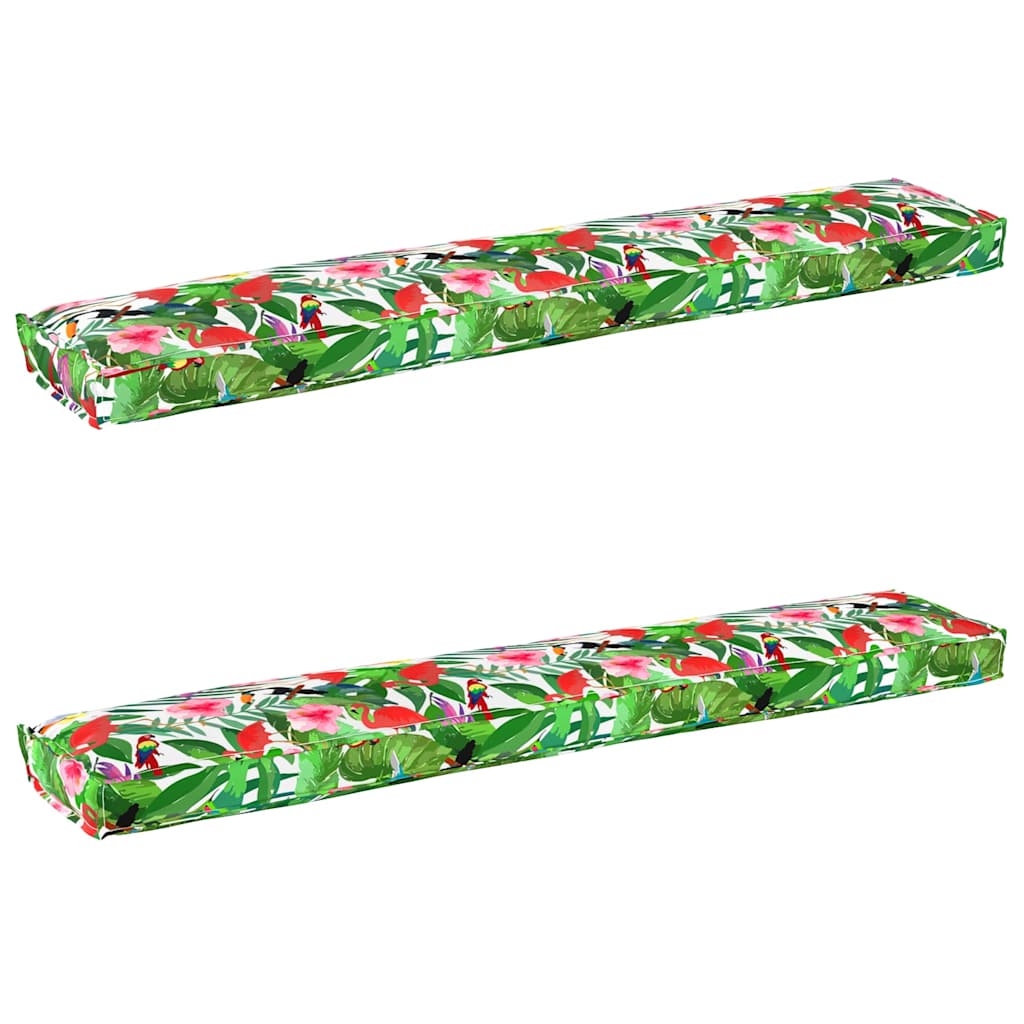 Palettenkissenset 2 pcs Anthrazit 200 x 40 x 8 cm Oxford-Gewebe