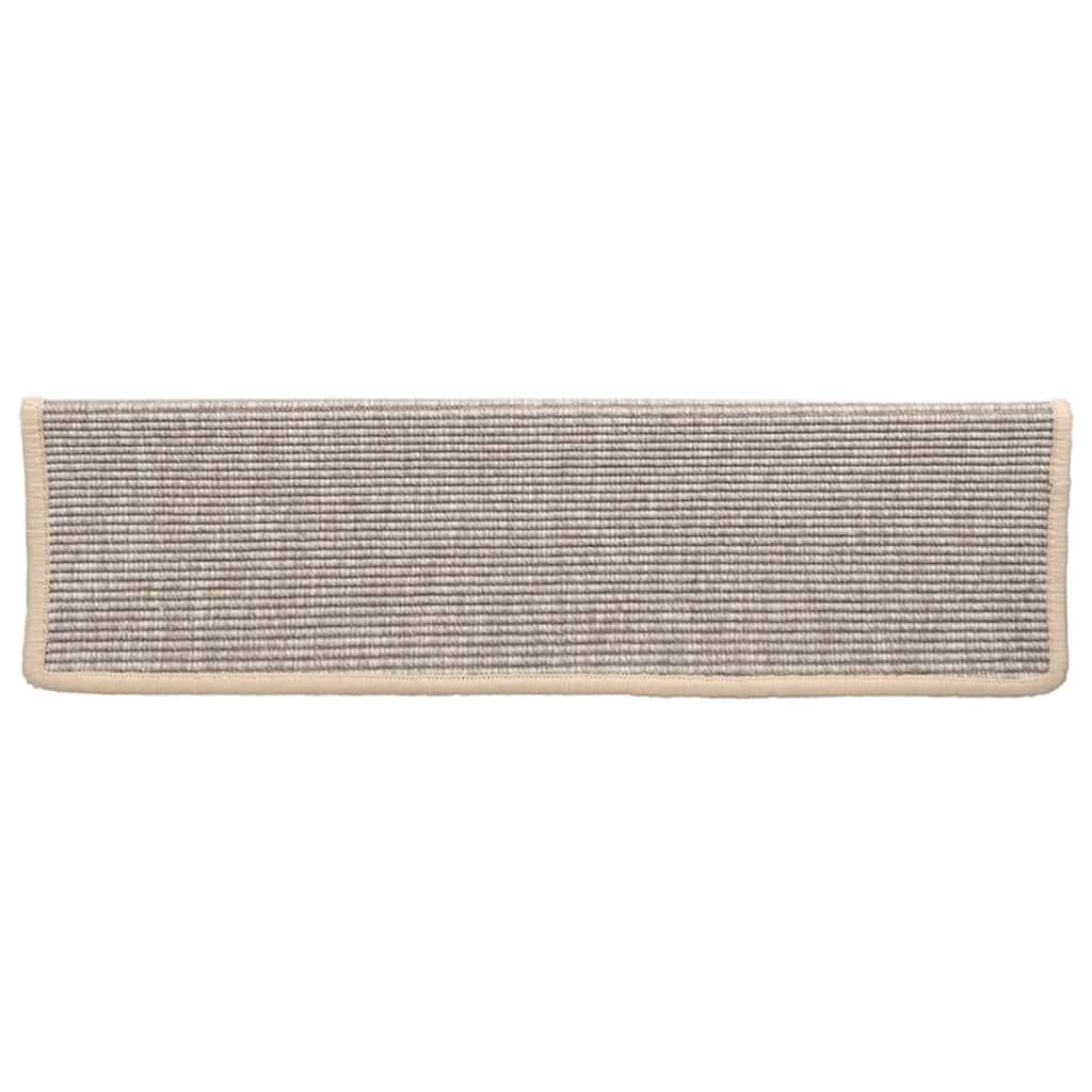 Stufenmatten 15 Stk. 65x21x4 cm Dunkelbeige Rechteckiger Rand
